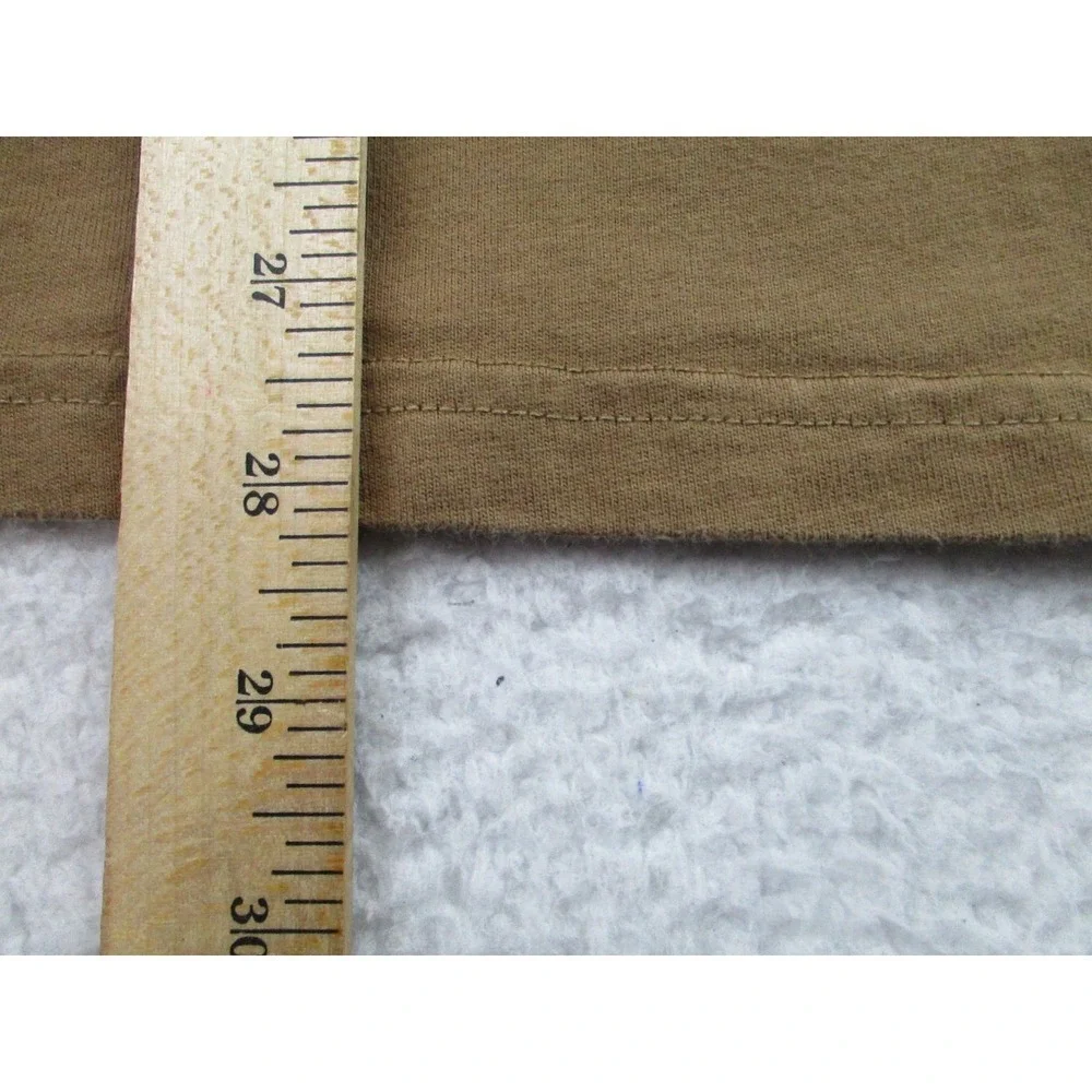 Ben Davis T‎ Shirt Mens Medium Brown Short Sleeve Monkey Pocket Logo Y2K Casual